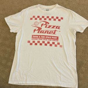Toy Story Pizza Planet Adult Small white T-shirt
